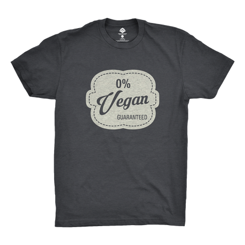 0% Vegan Shirt for meat lovers and carnivores who are anything but vegan! A great gift idea for people who like to grill, smoke and cook outdoors.
